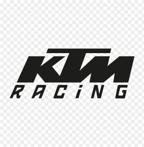 Ktm Racing Black Vector Logo Free 465265 Toppng