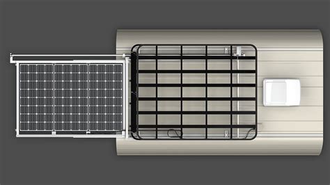 Sr1r Series 1 Tier Sliding Solar Panel Rack System Class B Rv Optimized