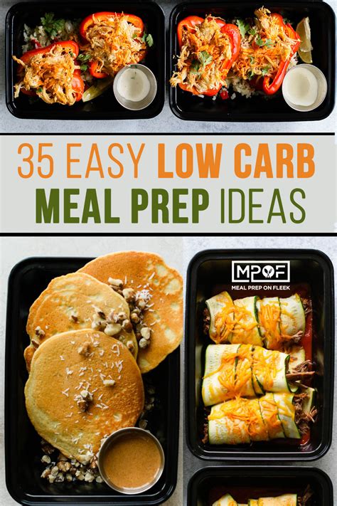 Carbs are one of the biggest obstacles to healthy. 35 Easy Low Carb Recipe Meal Prep Ideas - Meal Prep on Fleek™