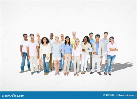 Group Of Diverse Multi Ethnic Cheerful People Stock Image Image Of