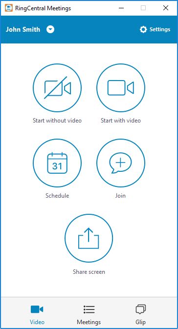 Ringcentral app access your calls, messages, and meetings. rc meetings 6.1 small