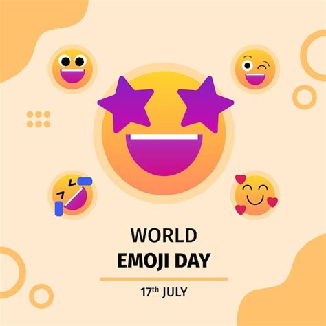 Premium Vector World Emoji Day Illustration With Emoticons