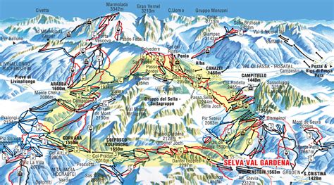 Piste Map Interactive Map Of Selva Val Gardena