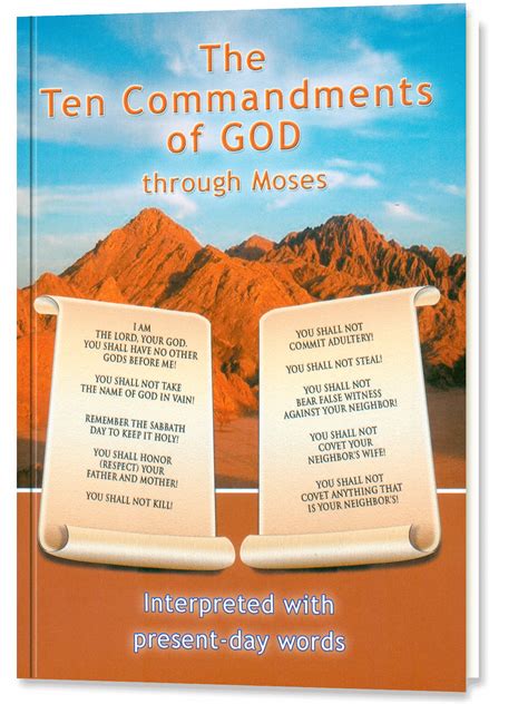Ebook The Ten Commandments Of God Through Moses Gabriele Publishing