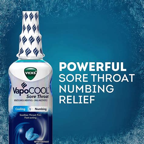 Vicks Vapocool Sore Throat Spray Relieves Painful Sore Throat Fast Acting Soothing Powerful