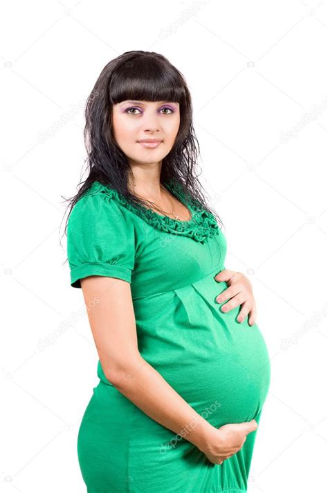 Portrait Of A Pregnant Young Woman — Stock Photo © Acidgrey 7575739