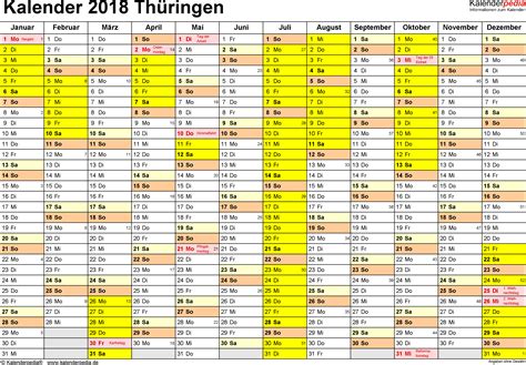 Eine detailierte übersicht der schulferien gibt es hier. Ferien Thüringen 2018 - Übersicht der Ferientermine