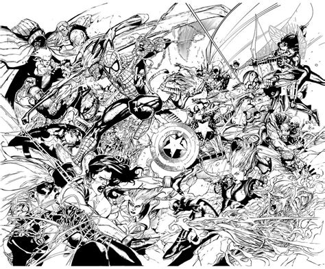 Marvel Heroes Inks By Iandsharman On Deviantart