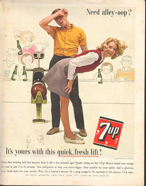 need ally oop its yours with 7up cola vintage ad magazine print ad 1963 vintage ads funny