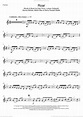 Perry - Roar sheet music for clarinet solo [PDF-interactive]