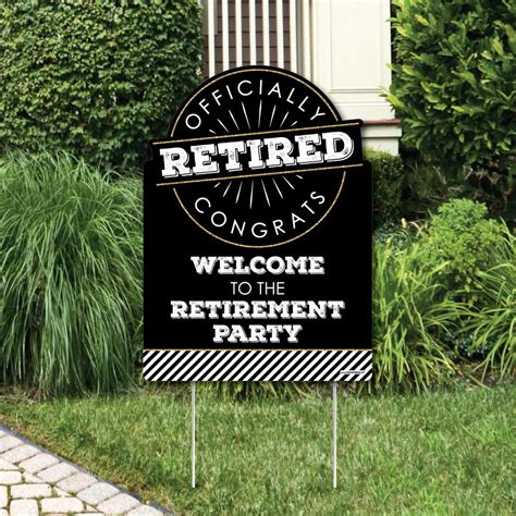 Happy Retirement Party Decorations Retirement Party Welcome Yard