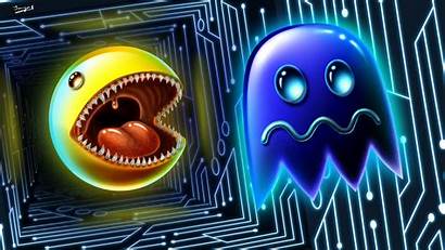 Pac Retro Games Ghost Fan Artwork Pacman