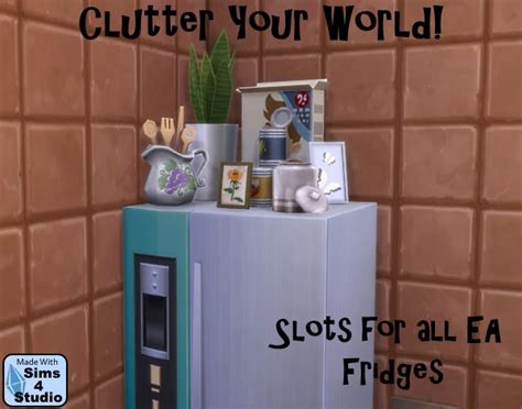 Clutter Your World Ea Fridges With Slots By Andrew And Om Sims 4 Mods