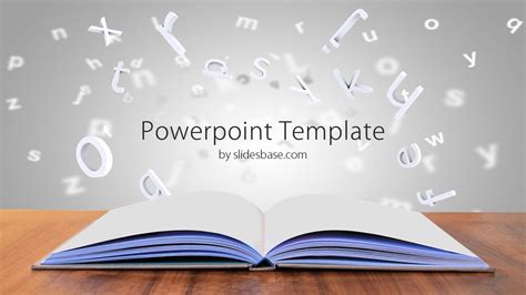 Open Book Powerpoint Template Slidesbase