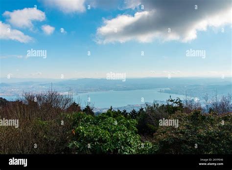 Landscape Southern West Side Of Lake Biwa Biwako And Cityscape Of