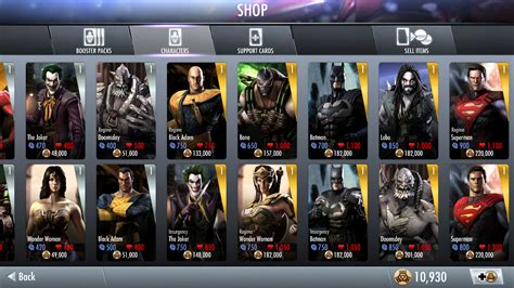 Injustice Gods Among Us Characters Android Red