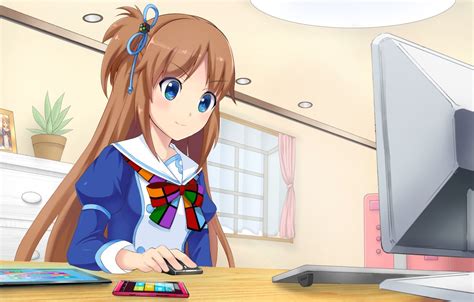 Wallpaper Computer Anime Girl Windows Images For Desktop Section