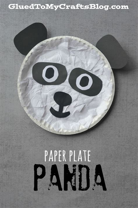 Tried And True Paper Plate Panda Kid Craft Idea Animal Crafts For