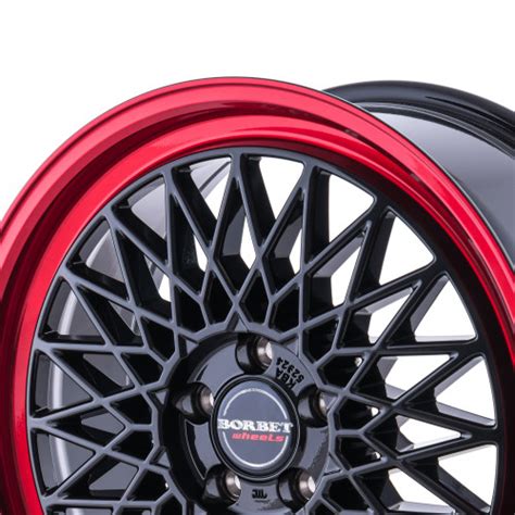 Borbet B Black Rim Red Alufelgenshop At