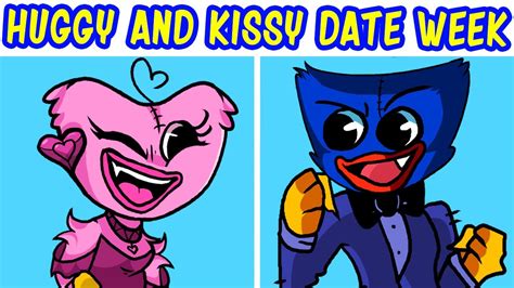 Download Fnf Kissy Missy And Huggy Wuggy The Date Week Full Mod Hard Poppy Playtime Fnf