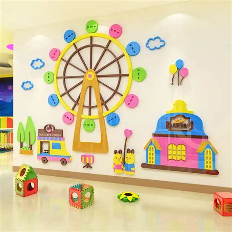 Ferris Wheel Childrens Room Kindergarten Wall Decoration Classroom