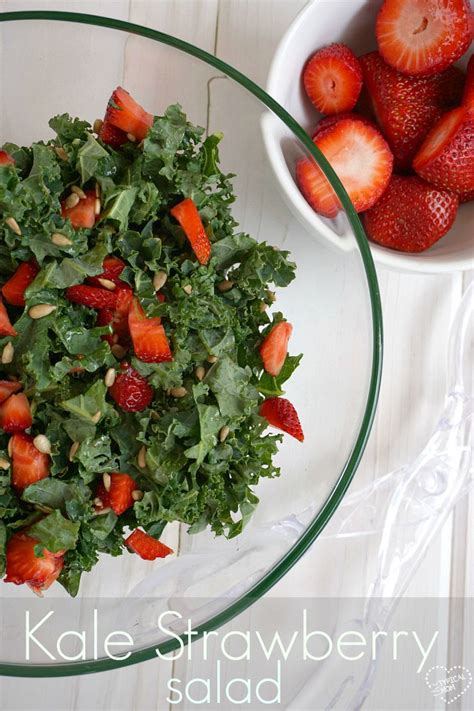 The Best Kale Salad With Strawberries And A Sweet Dressing