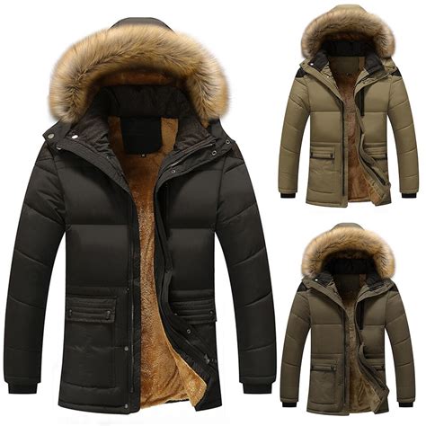 Casual Men Jacket Thick Jacket Downand Parkas Winter Warm Hooded Parkas