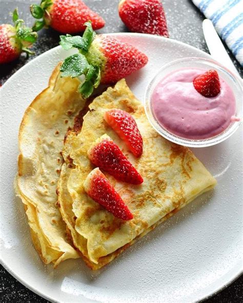these simple 3 ingredient polish crepes nalesniki are a delicious breakfast or brunch idea