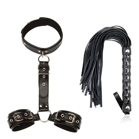 Erotic Sex Toys Neck Collar Handcuff Whip For Couples Woman And Adult Sexy Game Bdsm Bondage