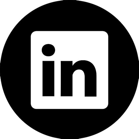 Social Linkedin Icon Vector