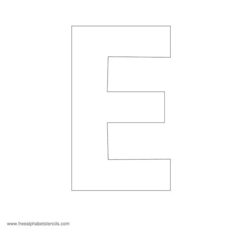 Check spelling or type a new query. Large Alphabet Stencil E | Large alphabet stencils, Letter ...