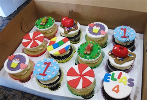 Candyland Themed Cupcakes