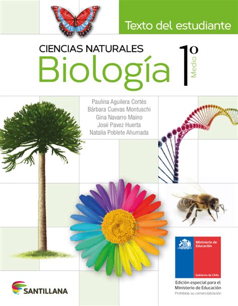 🥇 【 Libro De Biología 1 Medio 2024 Mineduc 】 📔