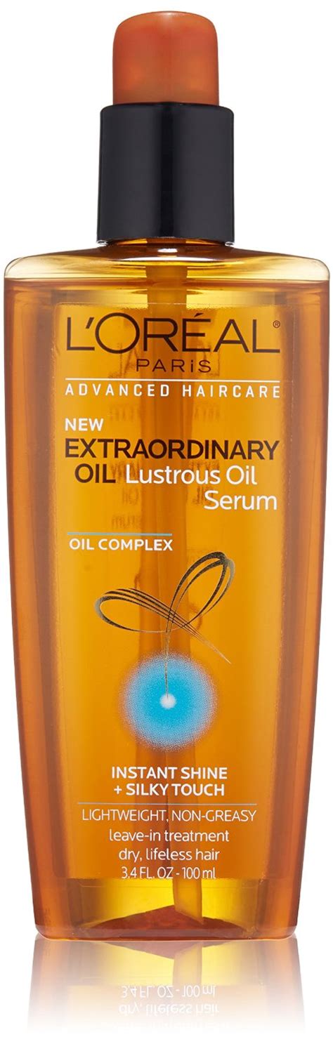 Infused with argan oil, the treatment leaves hair that is sumptuously soft, lightweight, and brilliantly shiny in just one wash*. L'Oreal Paris Advanced Haircare Extraordinary Oil Review ...