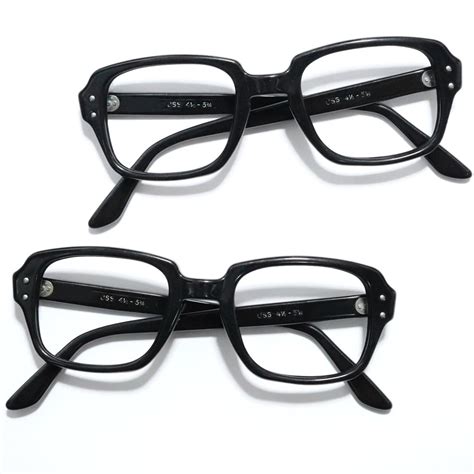 vintage 1970 s type s9 uss military official g i glasses black [50 22] ｜ ミリタリー眼鏡 american