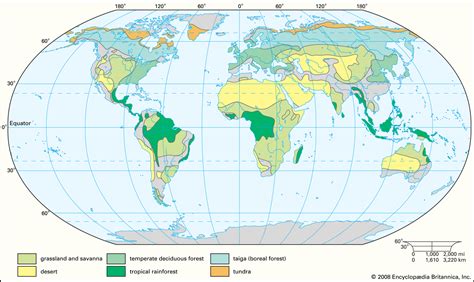 Both latitude and longitude are measured in degrees, which are in turn divided into minutes and seconds. biome | Definition, Map, Types, Examples, & Facts | Britannica