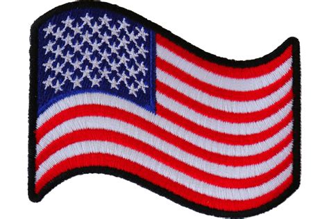 Waving Us Flag Patch American Flag Patches Thecheapplace