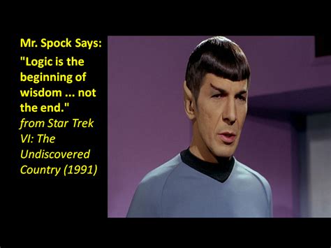 Spock Logic Quotes Quotesgram