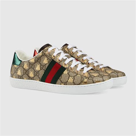 Womens Ace Gg Supreme Sneaker With Bees Gucci Replica