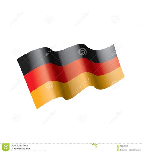 Germany Flag, Vector Illustration Stock Vector - Illustration of ...