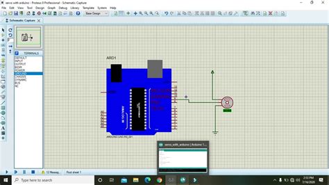 How To Interface Servo Motor With Arduino In Proteus Simulation Of