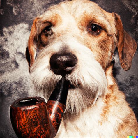 Dog Smoking Pipe Dall·e 2
