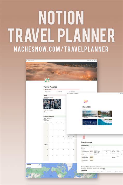 notion travel planner template plan and manage your vacation itinerary nache snow speaker