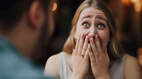 a person s shocked reaction to an unexpected marriage proposal