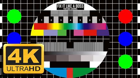🔝 Uhd Calibration Video 4k Test Pattern 20min With Ambient Music Tv