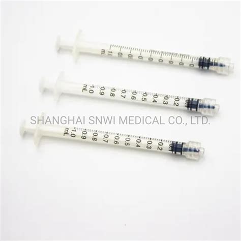 Disposable Medical 1ml 05ml Sterile Colored Insulin Syringe China