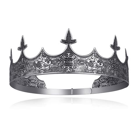 Buy Silver King Crowns For Men Prince Birthday Crown For Men Boys