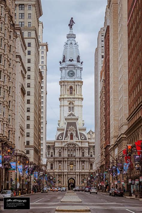 Philadelphia City Hall From Broad Street Philadelphia City