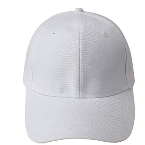 Baseball Cap Blank Hat Solid Color Adjustable Hat White Cf12ifs06s1