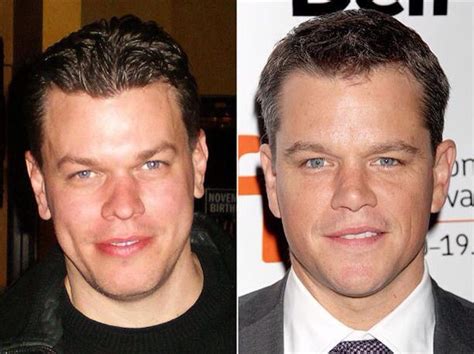 Matt Damon On The Right The Other Guy Celebrity Look Alike My